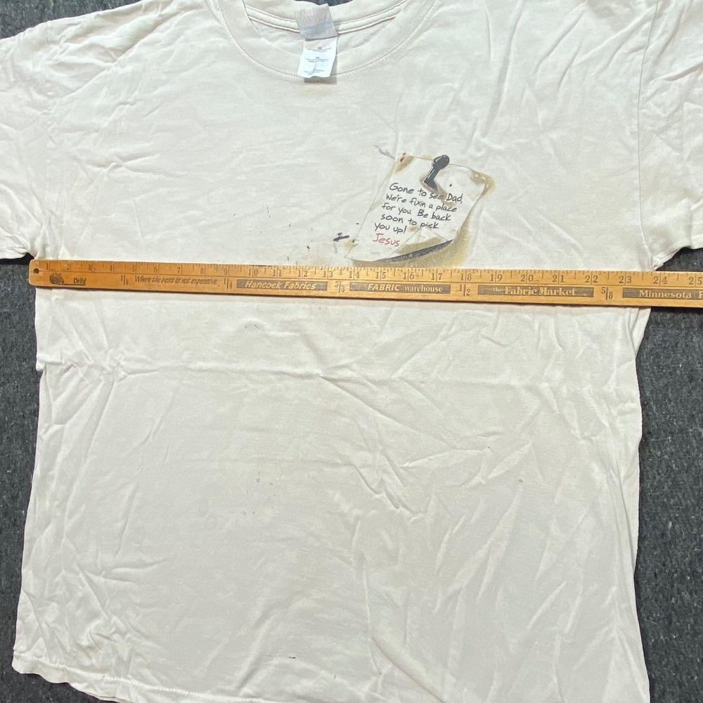Gildan T Shirt XL Mens White Living Epistles Christian Jesus Graphic Vintage - Picture 9 of 10